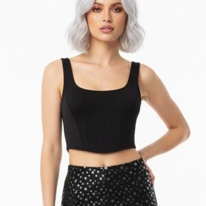 NEW LPA Boned Corset Crop Top SIZE XS